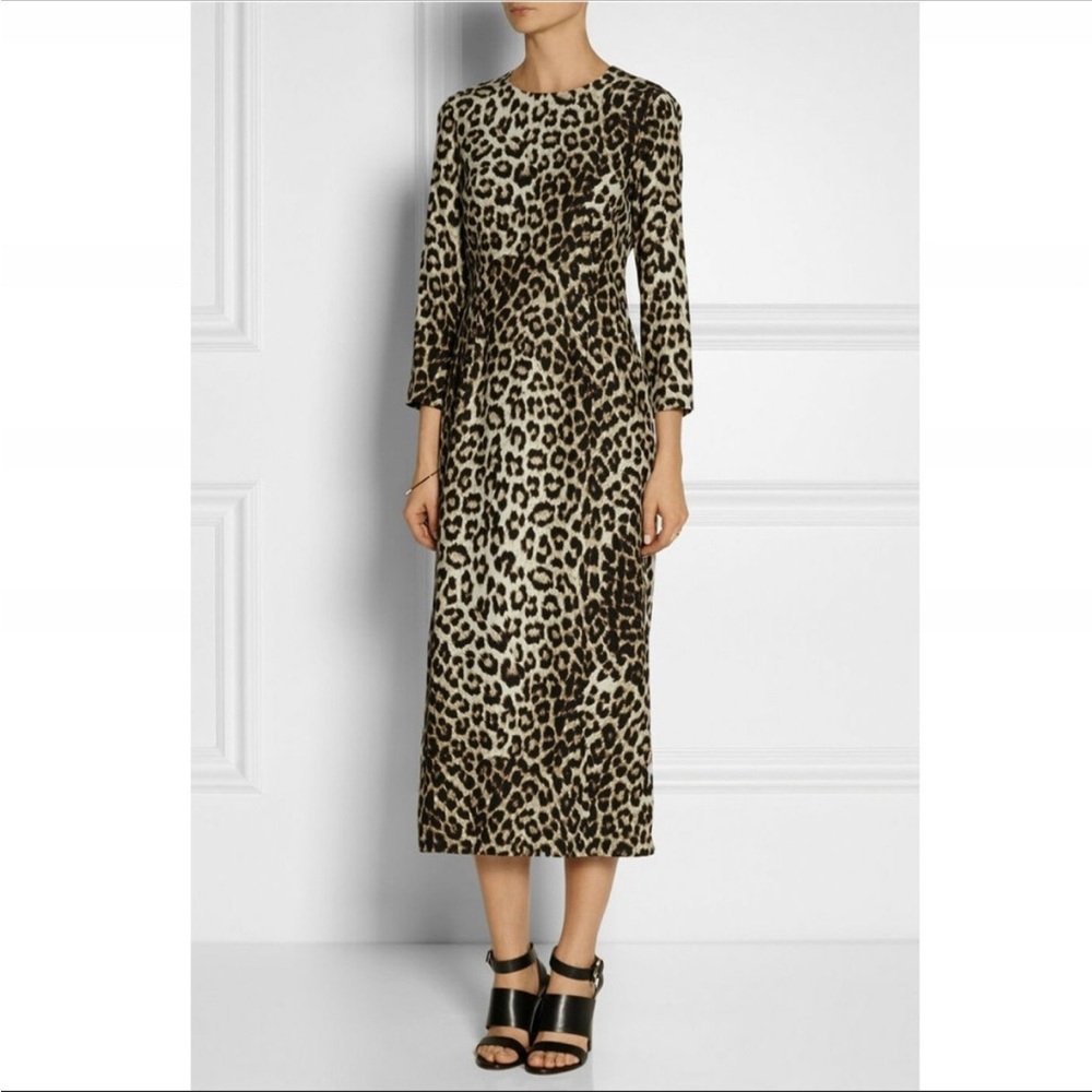 Rag & Bone Leopard Silk Midi Dress Size 4